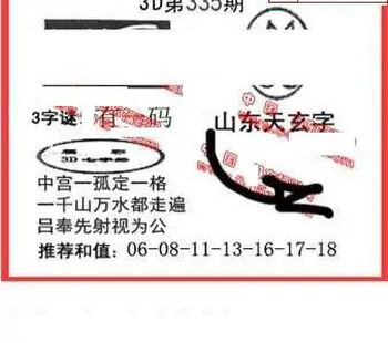 25335期: 福彩3D丹东全图分析