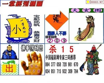 福彩3D 26073期佐罗图一掌经预测图