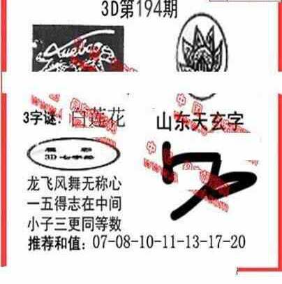 24194期: 福彩3D丹东全图分析