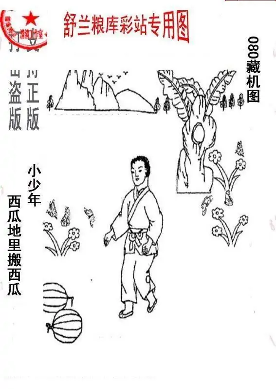 25080期: 老村长福彩3D天天图谜