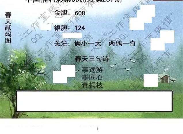 25237期: 大兵福彩3D黄金报图版