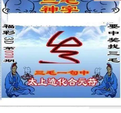 25070期: 三毛3D精品图谜