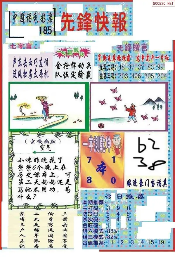 25185期: 福彩3D丹东全图分析