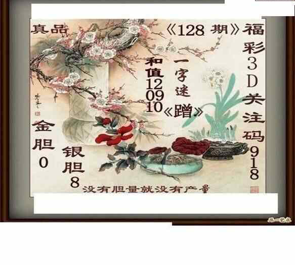 24128期: 白老3D杀码图版