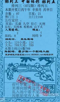 26072期: 福彩3D红黄蓝报
