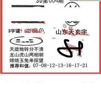 26004期: 福彩3D丹东全图分析