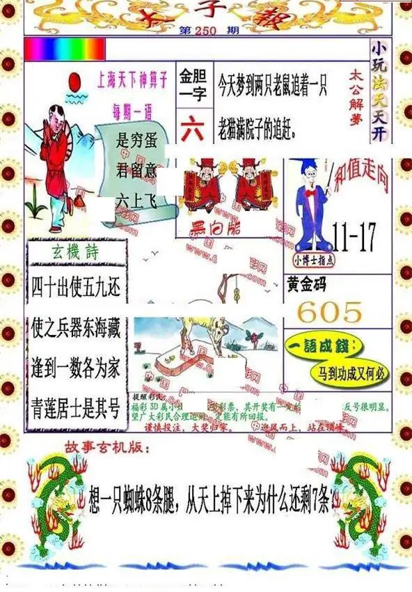 25250期: 福彩3D丹东全图分析