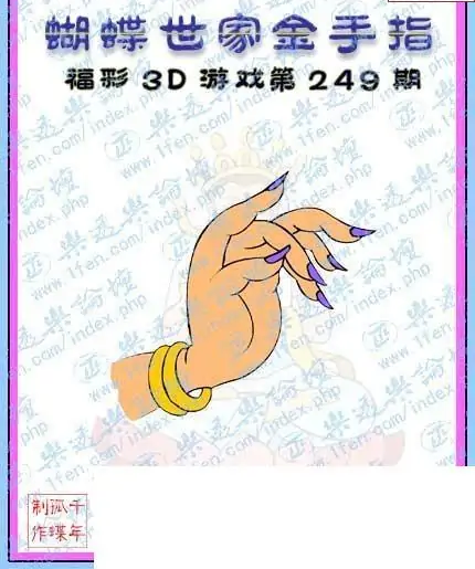 25249期: 3D蝴蝶世家蝴蝶彩图