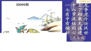 福彩3D26099期天中全套预测分析图