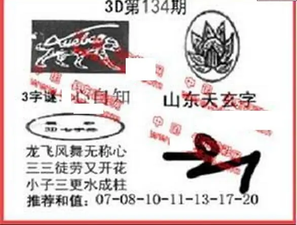 25134期: 福彩3D丹东全图分析