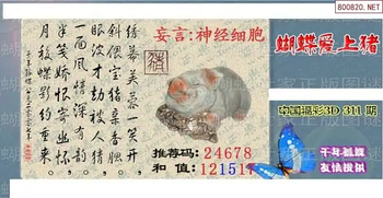 25311期: 3D蝴蝶世家蝴蝶彩图