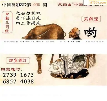 福彩3D26095期天中全套预测分析图