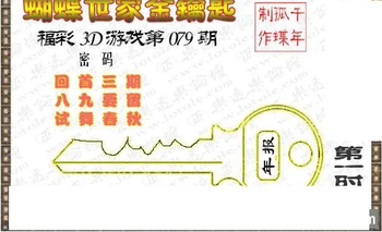26079期: 3D蝴蝶世家蝴蝶彩图