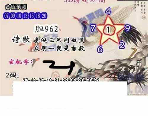 24087期: 白老3D杀码图版