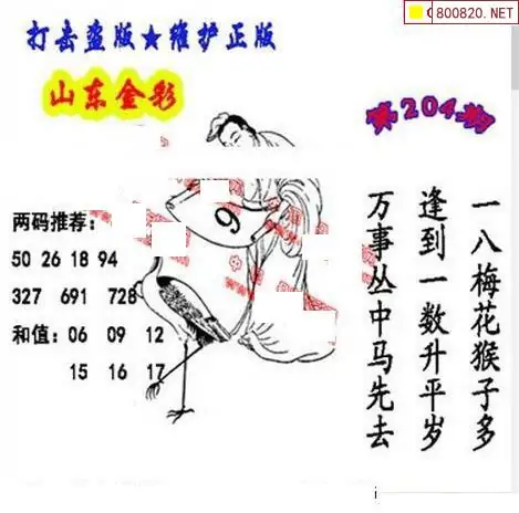 25204期: 福彩3D丹东全图分析