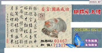 25318期: 3D蝴蝶世家蝴蝶彩图