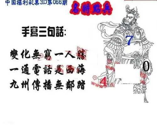 25066期: 福彩3D丹东全图分析