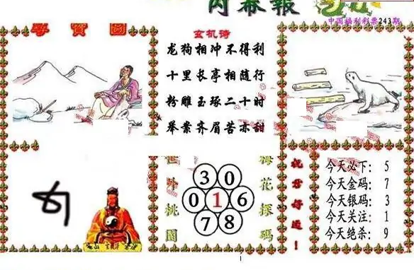 25243期: 福彩3D丹东全图分析