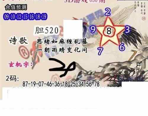 25030期: 白老3D杀码图版