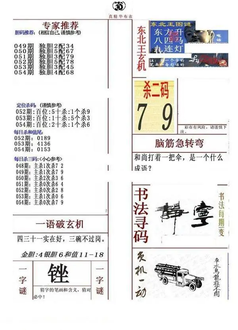 26054期: 福彩3D全套图版参考