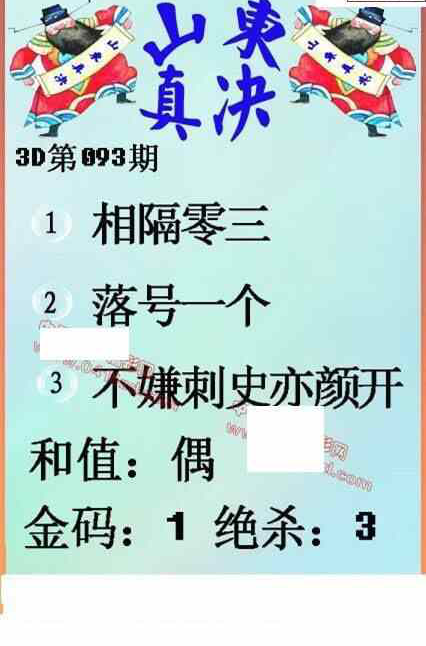 24093期: 福彩3D丹东全图分析