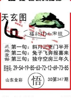 25347期: 福彩3D丹东全图分析