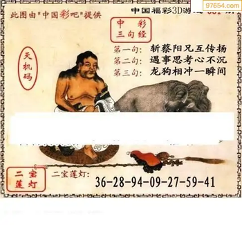 福彩3D26051期天中全套预测分析图