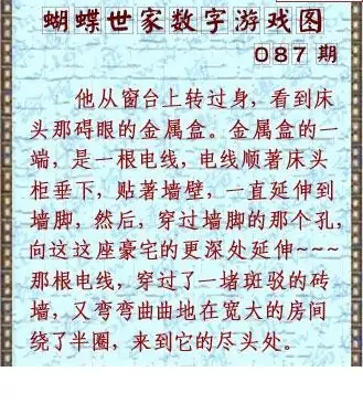 25087期: 3D蝴蝶世家蝴蝶彩图