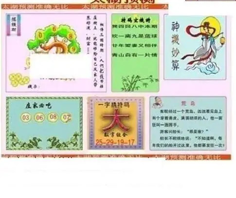 25112期: 太湖图福彩3D精品预测