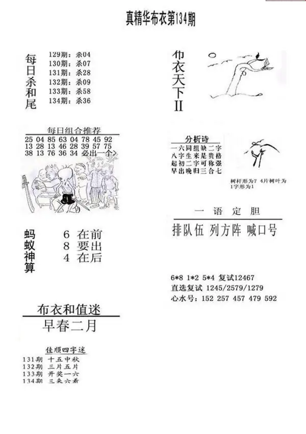 25134期: 福彩3D全套图版参考
