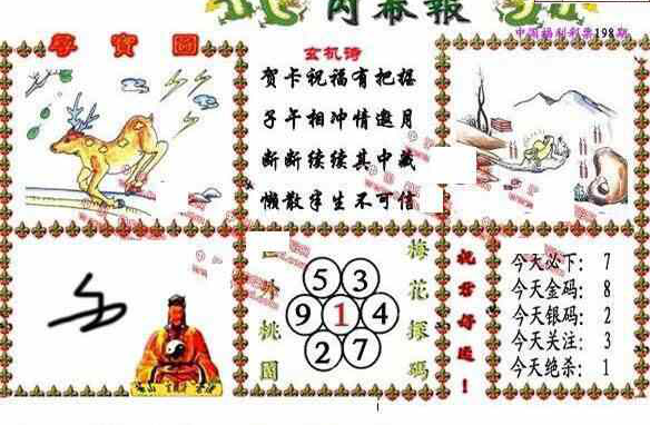 24198期: 福彩3D丹东全图分析