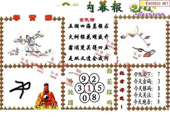 25192期: 福彩3D丹东全图分析