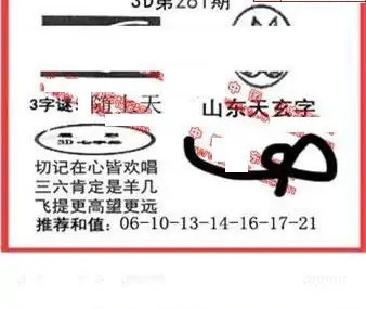 25281期: 福彩3D丹东全图分析