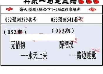 26053期: 福彩3D丹东全图分析