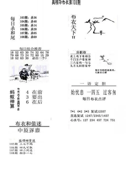 26108期: 福彩3D全套图版参考