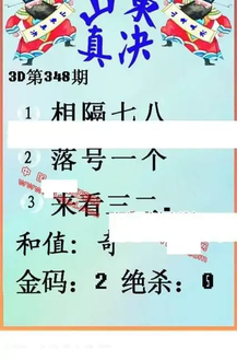 25348期: 福彩3D丹东全图分析