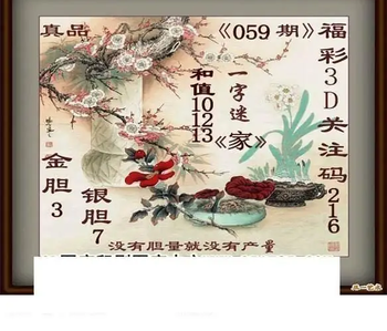 26059期: 白老3D杀码图版