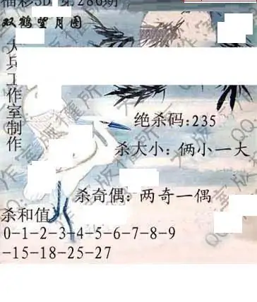 25286期: 大兵福彩3D黄金报图版