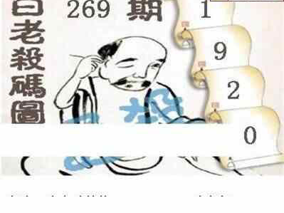 24269期: 白老3D杀码图版