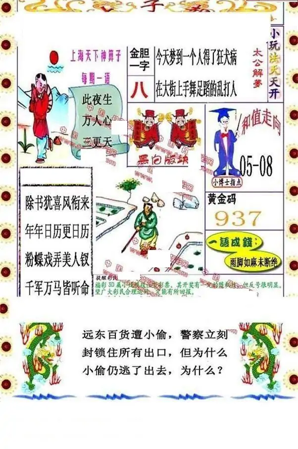 25090期: 福彩3D丹东全图分析