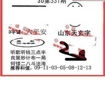 25331期: 福彩3D丹东全图分析