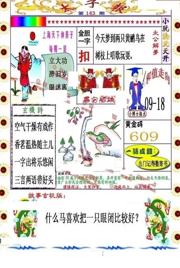 25143期: 福彩3D丹东全图分析