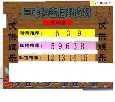 25180期: 三毛3D精品图谜