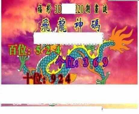 24220期: 三毛3D精品图谜