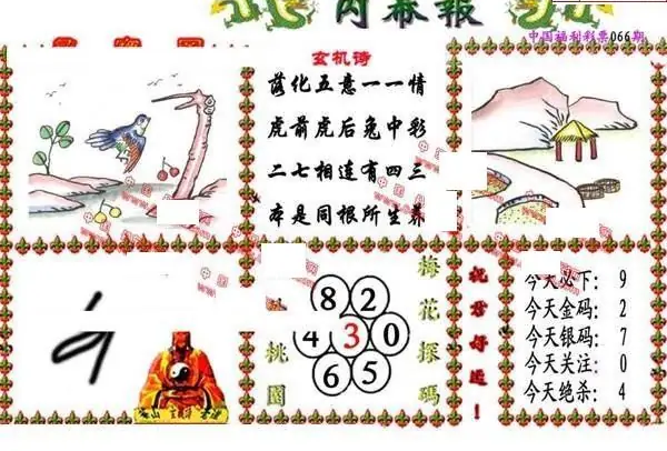 25066期: 福彩3D丹东全图分析