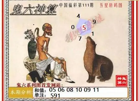 25111期: 福彩3D鬼六神算图
