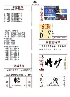 26044期: 福彩3D全套图版参考