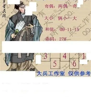 26060期: 大兵福彩3D黄金报图版