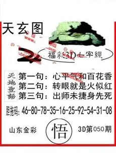 26050期: 福彩3D丹东全图分析