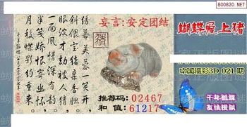 26021期: 3D蝴蝶世家蝴蝶彩图